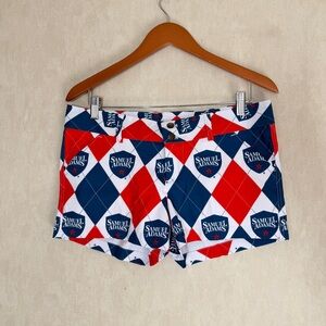 Loudmouth Golf Women’s Chino Shorts 3” Samuel Adams in Dixie Red Blue White 6